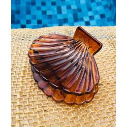 PIRANHA DE CABELO - CONCHA - TRANSPARÊNCIA COM MAR... - MONOWI 