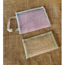 KIT DUAS NECESSAIRE - COR VERDE E TRANSPARÊNCIA -... - MONOWI 