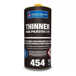 LAZZURIL THINNER P/POLIESTER/POLIURETANO 0454 0,9L - Monza Tintas