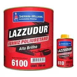Lazzuril Verniz Pu 6100 Automotivo 900ml - Monza Tintas