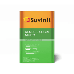 Tinta Suvinil Acrílica Fosca Rende e Cobre Muito G... - Monza Tintas