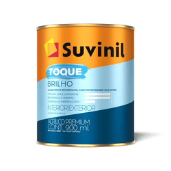 Tinta Acrilica Premium Toque Brilho 0,9L Branco Ne... - Monza Tintas