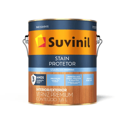 Verniz Stain Protetor Acetinado Mogno 3,6 litros -... - Monza Tintas