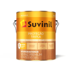 Verniz Natural Brilhante Tripla Proteção 3,6L Suvi... - Monza Tintas