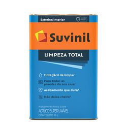 Tinta Acrílica Limpeza Total Branco Neve 18L Suvin... - Monza Tintas