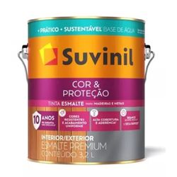 Esmalte Cor e Proteção Base Água Branco Fosco Suvi... - Monza Tintas