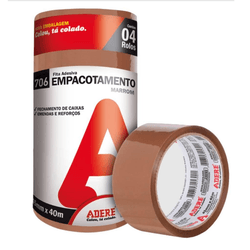 Fita Adesiva Marrom Empacotamento 45mmx40m Adere - Monza Tintas