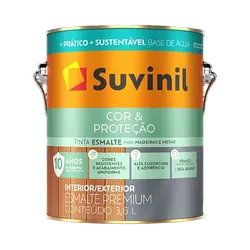 Esmalte Cor e Proteção Base Água Branco Fosco Suvi... - Monza Tintas