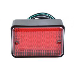 LANTERNA NEBLINA RETANGULAR VERMELHA - PRC7254 BR1327R - MARCA ALLMAKES - BR1327R - MORAZ IMPORT