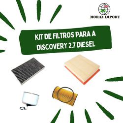 KIT DE FILTROS PARA A DISCOVERY 3, 4 E RANGE ROVER SPORT MOTOR 2.7 DIESEL - KIT0012 - MORAZ IMPORT