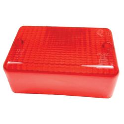 LENTE DE LANTERNA DE NEBLINA RETANGULAR VERMELHA DA DEFENDER - RTC4183 - MARCA ALLMAKES - RTC4183 - MORAZ IMPORT