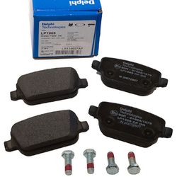 PASTILHA DE FREIO TRASEIRA DA FREELANDER 2.2 E 3.2 - LR134697 LR023888 LR003655 - MARCA DELPHI - LR134697 - MORAZ IMPORT