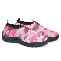 Sapatilha Aquática Náutica Blaqueada - Rosa Milita... - Moscardini Shoes