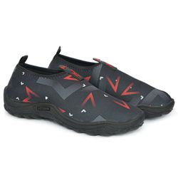 Sapatilha Aquática Náutica Blaqueada - Seta Vermel... - Moscardini Shoes