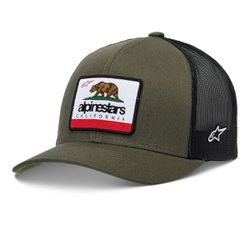 Boné Alpinestars Cali 2.0 - Verde Militar - Snapba... - Moto One