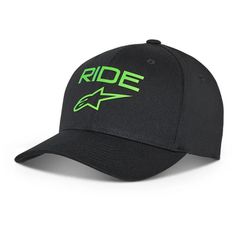 Boné Alpinestars Ride Transfer - Preto/verde - Moto One