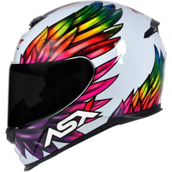 Capacete Asx Eagle Vibes - Branco/Color - Moto One