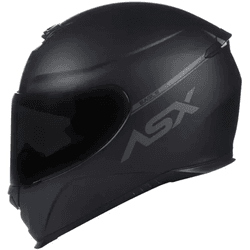 Capacete Asx Eagle Solid - Preto Fosco Cinza - Moto One