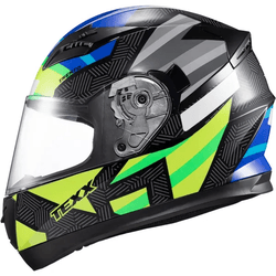 Capacete Texx Strike Trento - Amarelo/Verde - Moto One