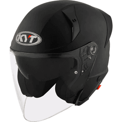 Capacete Kyt TTR-Jet Plain Ice Matt Black - Preto ... - Moto One