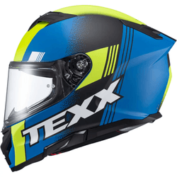 Capacete Texx Kaiman Track - Verde Preto Azul Fosc... - Moto One