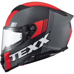 Capacete Texx Kaiman Track - Vermelho/Preto/Cinza ... - Moto One