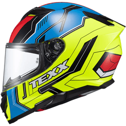 Capacete Texx Kaiman Teaser - Verde/Preto/Azul/Ver... - Moto One