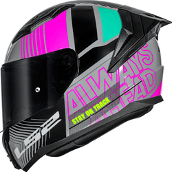 Capacete Ls2 Ff810 Vigo Shift - Cinza/Rosa - Moto One
