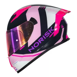 Capacete Norisk Flow Run - Azul/rosa - Moto One