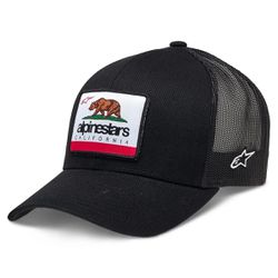 Boné Alpinestars - Cali 2.0 - Preto Snapback - Moto One