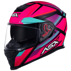 Capacete Asx Eagle SV Explorer - Preto Rosa Tifany - Moto One