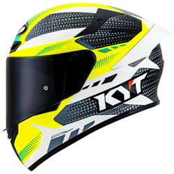 Capacete KYT TT Course Gear - Preto Amarelo - Moto One