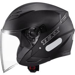 Capacete Texx Ugello Solid - Preto - Moto One