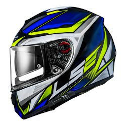 Capacete LS2 FF397 Vector Evo Rider - Cinza Verde - Moto One