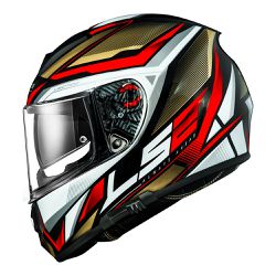 Capacete LS2 FF397 Vector Evo Rider - Dourado Verm... - Moto One