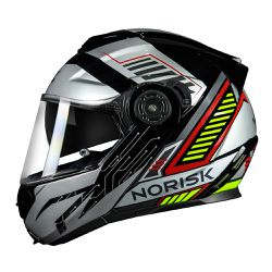 Capacete Norisk Ff345 Route Articulado Charge - Pr... - Moto One
