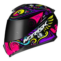 Capacete Norisk FF802 Razor Circus - Preto Rosa - Moto One