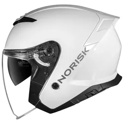Capacete Norisk City Monocolor - Branco - Moto One