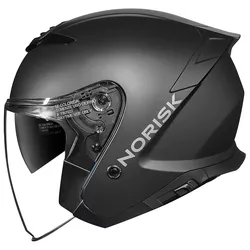 Capacete Norisk City Monocolor - Preto Fosco - Moto One