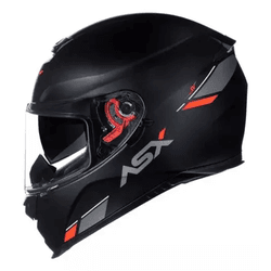 Capacete Asx Eagle SV Solid - Preto Fosco Grafite ... - Moto One
