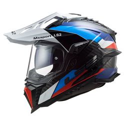 Capacete LS2 MX701 Explorer C Frontier - Preto Azu... - Moto One