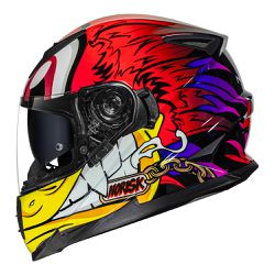 Capacete Norisk Ff302 Loko - Vermelho - Moto One