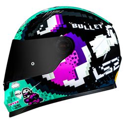 Capacete LS2 FF358 Bullet - Preto Verde - Moto One