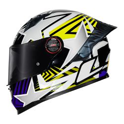 Capacete Ls2 Ff358 Pro Estellar - Preto/Amarelo - Moto One
