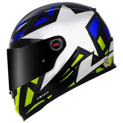 Capacete LS2 FF358 Starwar - Azul Amarelo - Moto One