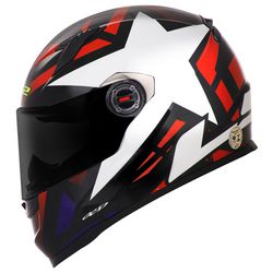 Capacete LS2 FF358 Starwar - Vermelho - Moto One