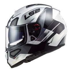 Capacete LS2 FF397 Vector Automat - Branco Titaniu - Moto One