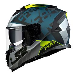 Capacete LS2 FF800 Storm Sprinter - Preto Fosco Ve... - Moto One