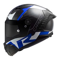 Capacete LS2 FF805 Thunder C Racing 1 - Azul Branc - Moto One