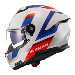Capacete LS2 FF808 Stream 2 Vintage - Branco Azul ... - Moto One